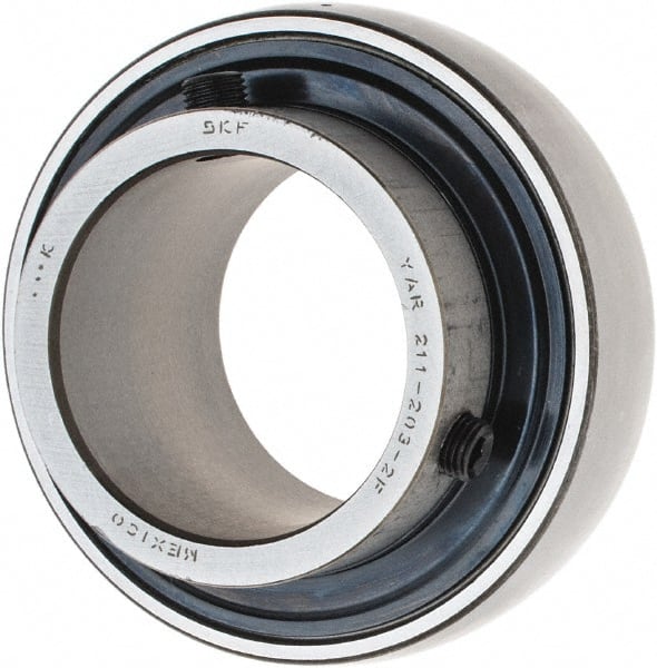 SKF - 2-3/16" ID x 3-15/16" OD, 7,540 Lb Dynamic Capacity, Insert Bearing Insert Bearing - 63/64" Race Width, 6,520 Lb Static Capacity - Exact Tooling