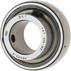 SKF - 1-1/8" ID x 2.4409" OD, 3,380 Lb Dynamic Capacity, Insert Bearing Insert Bearing - 0.7087" Race Width, 2,520 Lb Static Capacity - Exact Tooling