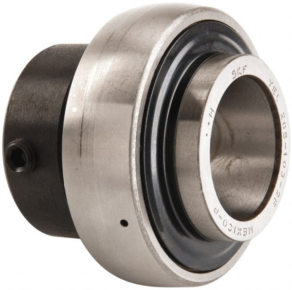 SKF - 1-3/16" ID x 2.4409" OD, 3,380 Lb Dynamic Capacity, Insert Bearing Insert Bearing - 0.7087" Race Width, 2,520 Lb Static Capacity - Exact Tooling