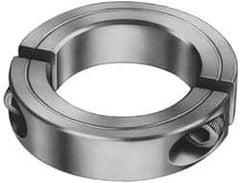 Climax Metal Products - 3mm Bore, Steel, Two Piece Shaft Collar - 11/16" Outside Diam - Exact Tooling
