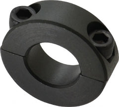 Made in USA - 3/4" Bore, Steel, Two Piece Shaft Collar - 1-1/2" Outside Diam, 1/2" Wide - Exact Tooling