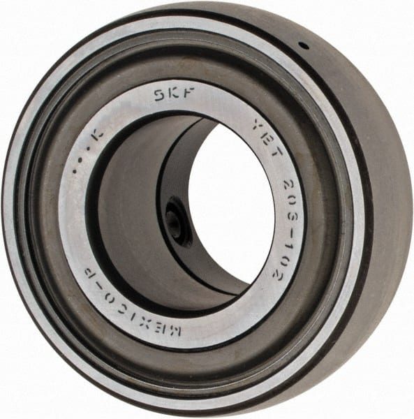 SKF - 1-1/8" ID x 2.4409" OD, 3,380 Lb Dynamic Capacity, Insert Bearing Insert Bearing - 0.7087" Race Width, 2,520 Lb Static Capacity - Exact Tooling