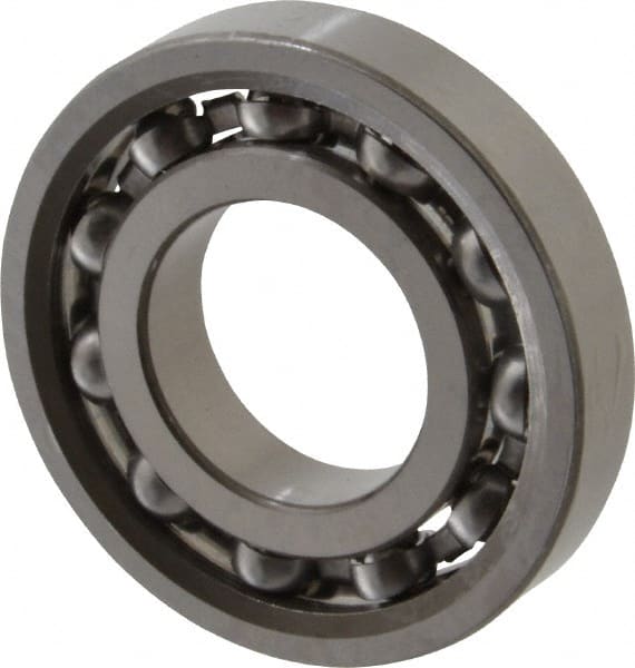 SKF - 20mm Bore Diam, 42mm OD, Open Deep Groove Radial Ball Bearing - 8mm Wide, 1 Row, Round Bore, 910 Lb Static Capacity, 1,550 Lb Dynamic Capacity - Exact Tooling