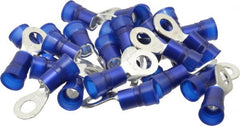 3M - 6-6 AWG Partially Insulated Crimp Connection Circular Ring Terminal - 5/16" Stud, Copper Contact - Exact Tooling