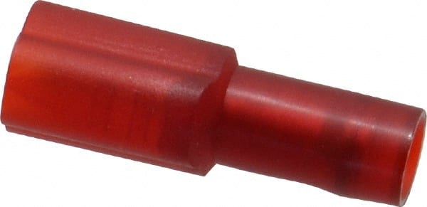 3M - 22 to 18 AWG, Nylon, Fully Insulated, Male Wire Disconnect - 3/16 Inch Wide Tab, Red, RoHS 2011/65/EU Compliant - Exact Tooling