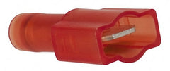 3M - 22 to 18 AWG, Nylon, Fully Insulated, Male Wire Disconnect - 1/4 Inch Wide Tab, Red, RoHS 2011/65/EU Compliant - Exact Tooling