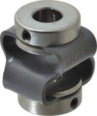 Huco - 5/16" Max Bore Diam, Flexible Flex P Double Loop Coupling - 27mm OD, Polyurethane - Exact Tooling