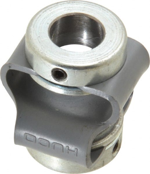 Huco - 3/8" Max Bore Diam, Flexible Flex P Double Loop Coupling - 27mm OD, Polyurethane - Exact Tooling