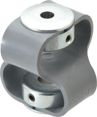 Huco - 3/8" Max Bore Diam, Flexible Flex P Double Loop Coupling - 48mm OD, Polyurethane - Exact Tooling