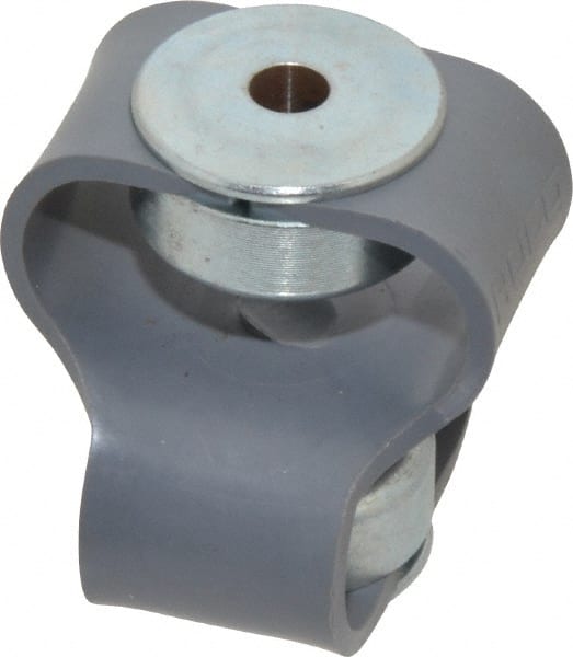 Huco - 1/2" Max Bore Diam, Flexible Flex P Double Loop Coupling - 48mm OD, Polyurethane - Exact Tooling