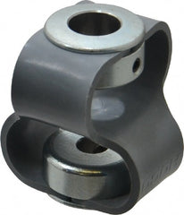 Huco - 1/2" Max Bore Diam, Flexible Flex P Double Loop Coupling - 48mm OD, Polyurethane - Exact Tooling