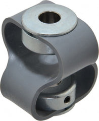 Huco - 7/16" Max Bore Diam, Flexible Flex P Double Loop Coupling - 48mm OD, Polyurethane - Exact Tooling