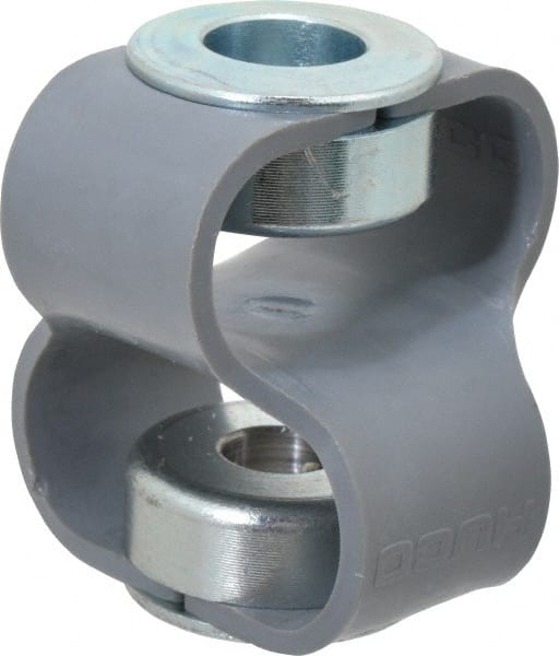 Huco - 1/2" Max Bore Diam, Flexible Flex P Double Loop Coupling - 48mm OD, Polyurethane - Exact Tooling