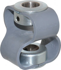 Huco - 1/2" Max Bore Diam, Flexible Flex P Double Loop Coupling - 48mm OD, Polyurethane - Exact Tooling