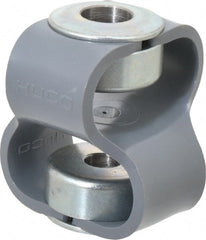Huco - 1/2" Max Bore Diam, Flexible Flex P Double Loop Coupling - 54mm OD, Polyurethane - Exact Tooling