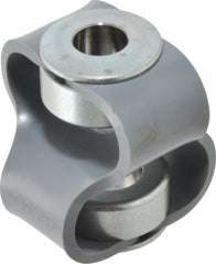 Huco - 5/8" Max Bore Diam, Flexible Flex P Double Loop Coupling - 54mm OD, Polyurethane - Exact Tooling