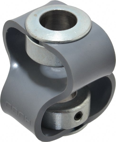 Huco - 5/8" Max Bore Diam, Flexible Flex P Double Loop Coupling - 54mm OD, Polyurethane - Exact Tooling