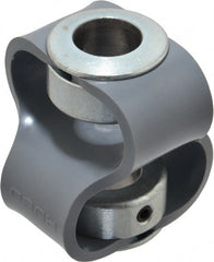 Huco - 5/8" Max Bore Diam, Flexible Flex P Double Loop Coupling - 54mm OD, Polyurethane - Exact Tooling