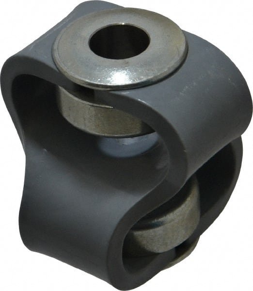 Huco - 1/2" Max Bore Diam, Flexible Flex P Double Loop Coupling - 56mm OD, Polyurethane - Exact Tooling