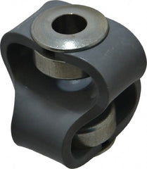 Huco - 1/2" Max Bore Diam, Flexible Flex P Double Loop Coupling - 56mm OD, Polyurethane - Exact Tooling