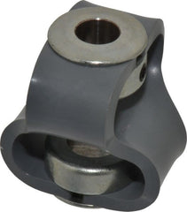 Huco - 5/8" Max Bore Diam, Flexible Flex P Double Loop Coupling - 56mm OD, Polyurethane - Exact Tooling