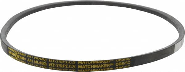 Continental ContiTech - Section A, 43" Outside Length, V-Belt - Wingprene Rubber-Impregnated Fabric, HY-T Matchmaker, No. A41 - Exact Tooling