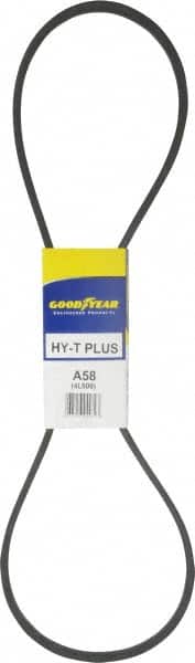 Continental ContiTech - Section A, 60" Outside Length, V-Belt - Wingprene Rubber-Impregnated Fabric, HY-T Matchmaker, No. A58 - Exact Tooling