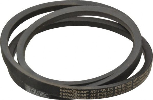Continental ContiTech - Section B, 75" Outside Length, V-Belt - Wingprene Rubber-Impregnated Fabric, HY-T Matchmaker, No. B72 - Exact Tooling