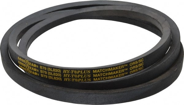 Continental ContiTech - Section B, 82" Outside Length, V-Belt - Wingprene Rubber-Impregnated Fabric, HY-T Matchmaker, No. B79 - Exact Tooling