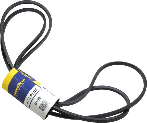 Continental ContiTech - Section B, 161" Outside Length, V-Belt - Wingprene Rubber-Impregnated Fabric, HY-T Matchmaker, No. B158 - Exact Tooling