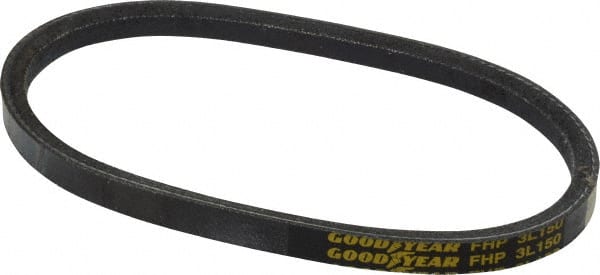 Continental ContiTech - Section 3L, 15" Outside Length, V-Belt - High Traction Rubber, Fractional HP, No. 3L150 - Exact Tooling