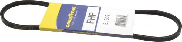 Continental ContiTech - Section 3L, 30" Outside Length, V-Belt - High Traction Rubber, Fractional HP, No. 3L300 - Exact Tooling