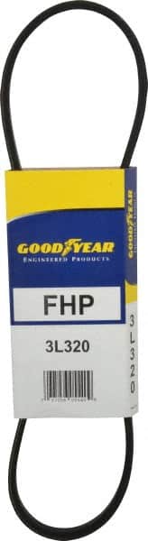 Continental ContiTech - Section 3L, 32" Outside Length, V-Belt - High Traction Rubber, Fractional HP, No. 3L320 - Exact Tooling