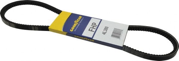 Continental ContiTech - Section 4L, 38" Outside Length, V-Belt - High Traction Rubber, Fractional HP, No. 4L380 - Exact Tooling