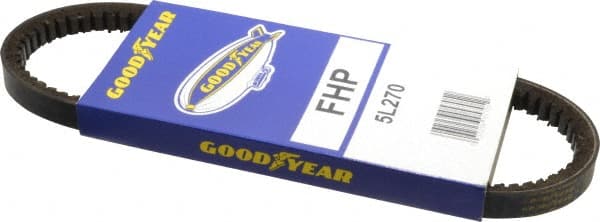 Continental ContiTech - Section 5L, 27" Outside Length, V-Belt - High Traction Rubber, Fractional HP, No. 5L270 - Exact Tooling