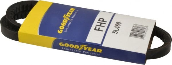 Continental ContiTech - Section 5L, 46" Outside Length, V-Belt - High Traction Rubber, Fractional HP, No. 5L460 - Exact Tooling