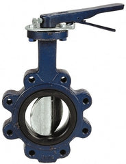 NIBCO - 2-1/2" Pipe, Lug Butterfly Valve - Lever Handle, Cast Iron Body, EPDM Seat, 200 WOG, Ductile Iron Disc, Stainless Steel Stem - Exact Tooling