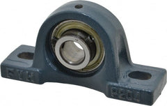 Value Collection - 5" OALBall Bearing Pillow Block - Cast Iron - Exact Tooling