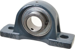 Value Collection - 7-1/8" OALBall Bearing Pillow Block - Cast Iron - Exact Tooling