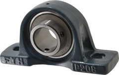 Value Collection - 7-1/8" OALBall Bearing Pillow Block - Cast Iron - Exact Tooling