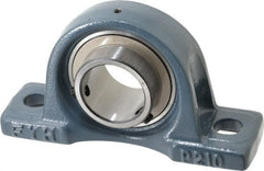 Value Collection - 8" OALBall Bearing Pillow Block - Cast Iron - Exact Tooling