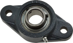 Value Collection - 4-7/8" OALBall Bearing Pillow Block - Cast Iron - Exact Tooling