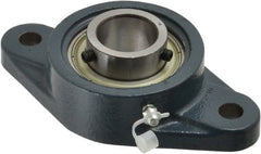 Value Collection - 5-9/16" OALBall Bearing Pillow Block - Cast Iron - Exact Tooling