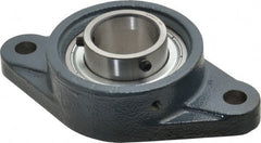 Value Collection - 6-1/8" OALBall Bearing Pillow Block - Cast Iron - Exact Tooling