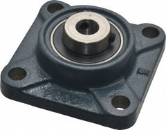 Value Collection - 3-3/8" OALBall Bearing Pillow Block - Cast Iron - Exact Tooling