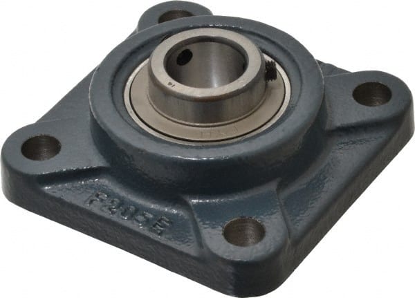 Value Collection - 3-3/4" OALBall Bearing Pillow Block - Cast Iron - Exact Tooling