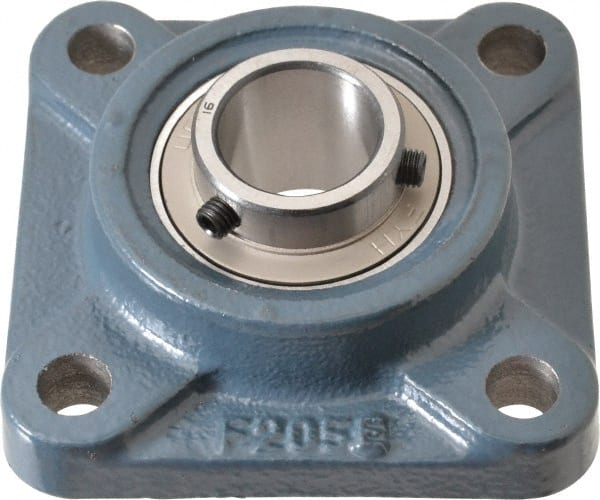Value Collection - 3-3/4" OALBall Bearing Pillow Block - Cast Iron - Exact Tooling