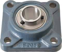 Value Collection - 3-3/4" OALBall Bearing Pillow Block - Cast Iron - Exact Tooling