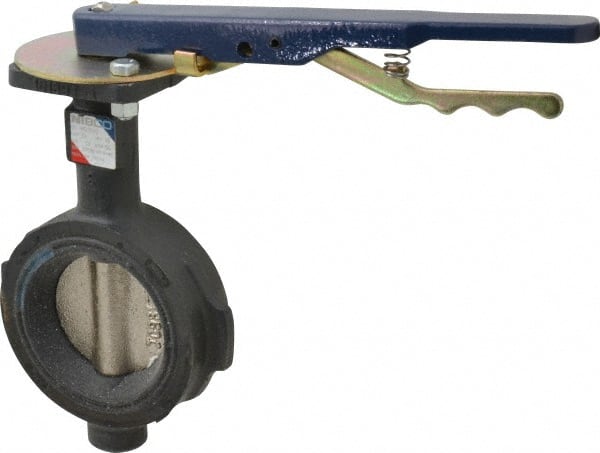 NIBCO - 3" Pipe, Wafer Butterfly Valve - Lever Handle, Ductile Iron Body, EPDM Seat, 250 WOG, Ductile Iron Disc, Stainless Steel Stem - Exact Tooling