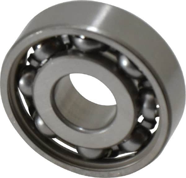 SKF - 10mm Bore Diam, 28mm OD, Open Deep Groove Radial Ball Bearing - 8mm Wide, 1 Row, Round Bore, 441 Lb Static Capacity, 1,040 Lb Dynamic Capacity - Exact Tooling